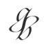 Black and white monogram on a white background